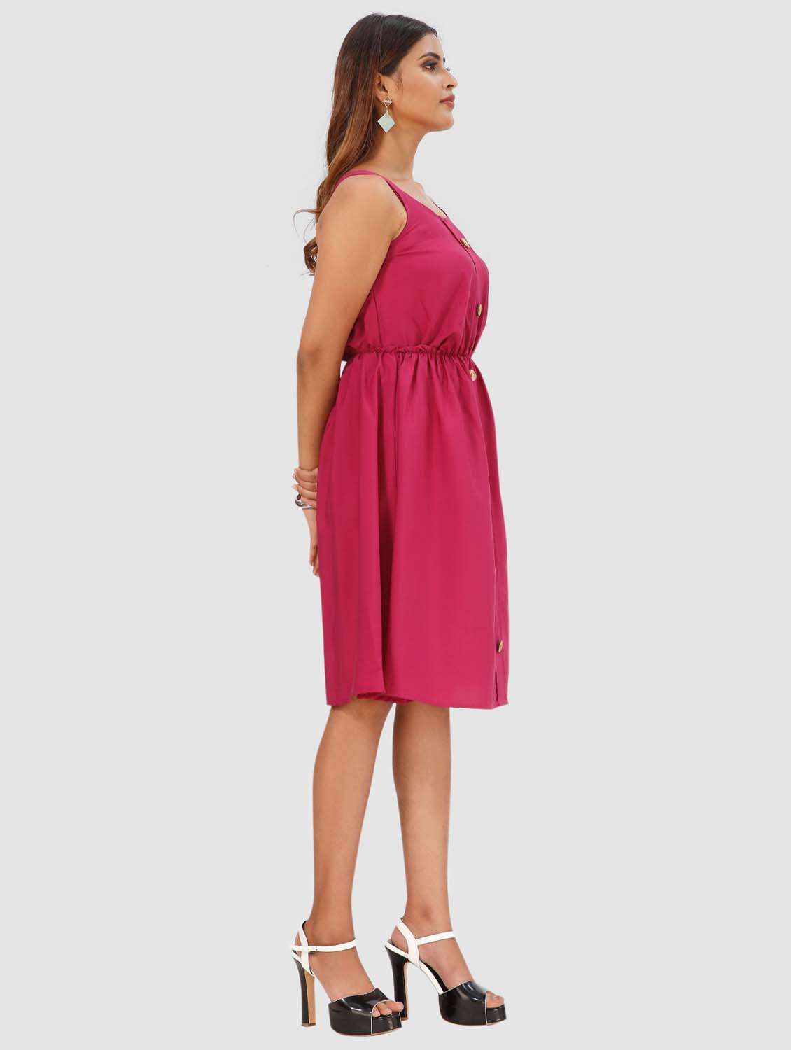women's  solid dress - 20155144 -  Standard Image - 1