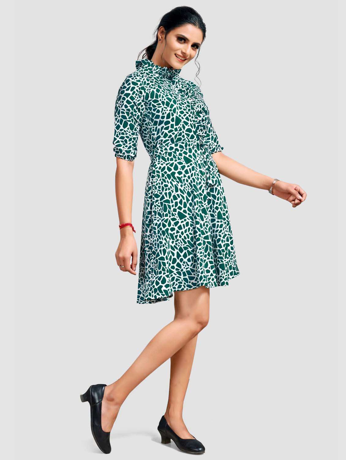women's fit & flare  dress - 20155227 -  Standard Image - 1