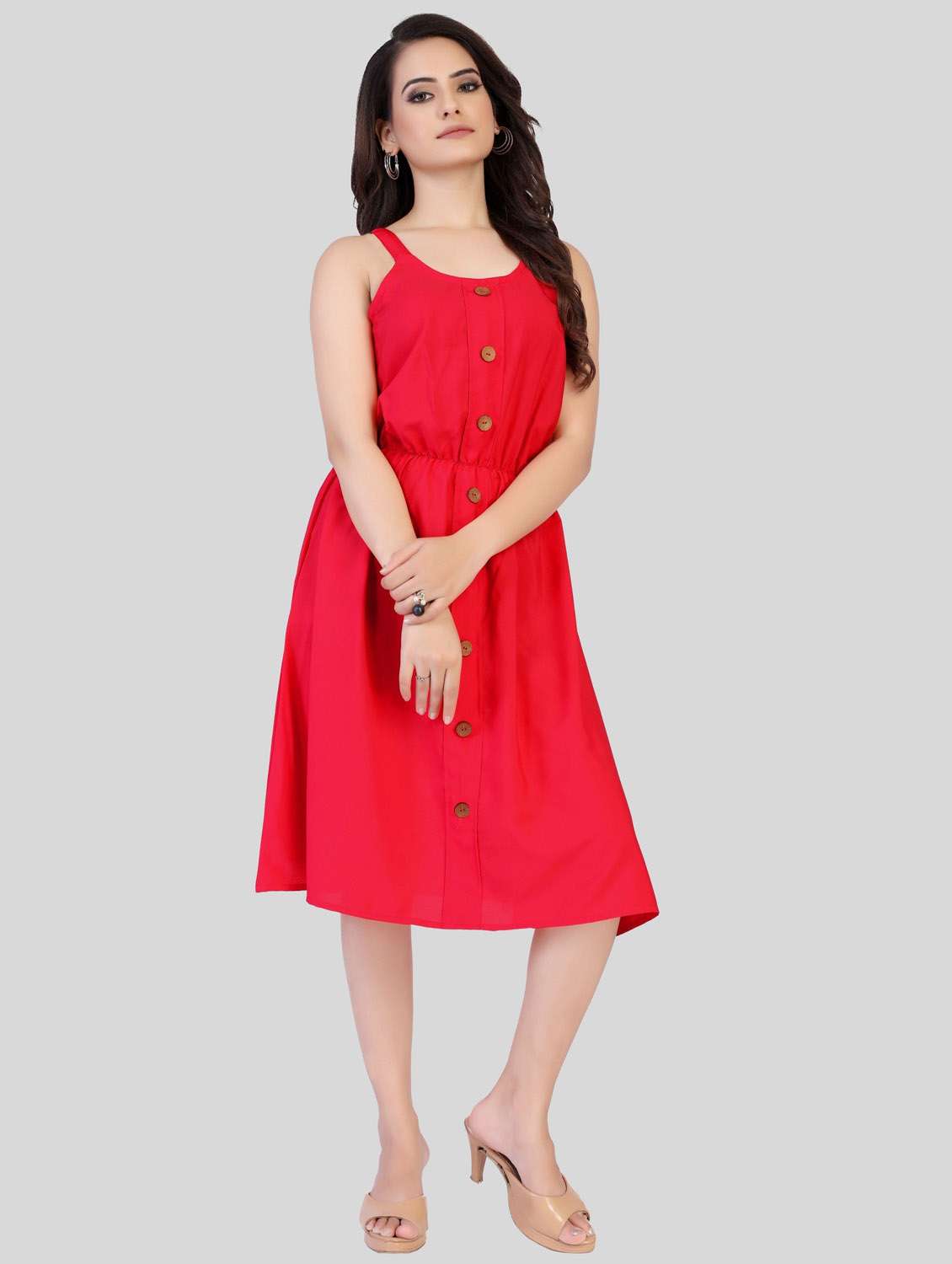 women's  solid dress - 20155286 -  Standard Image - 1