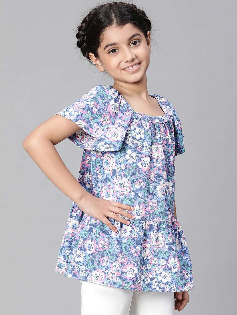 girls square neck top - 20155518 -  Standard Image - 1