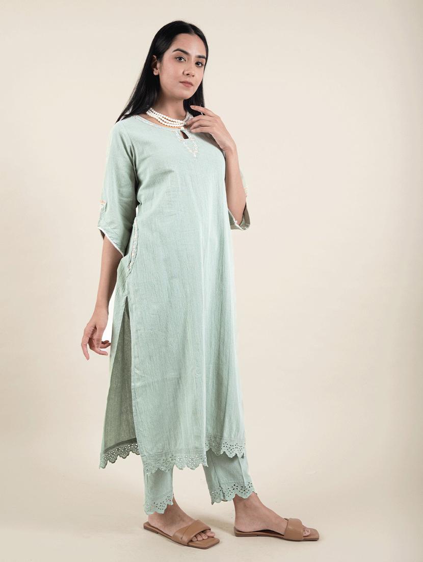 women's straight kurta - 20155535 - Standard Image - 1