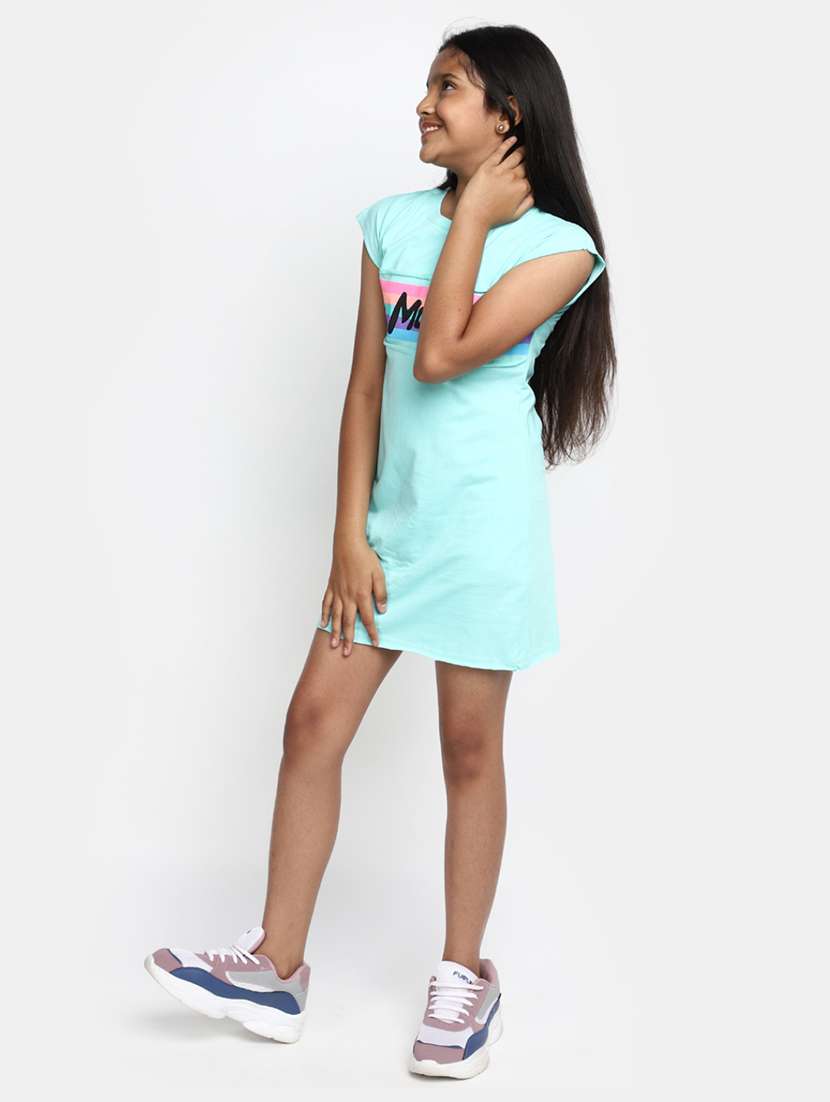 girls round neck sleeveless frock - 20155881 -  Standard Image - 1
