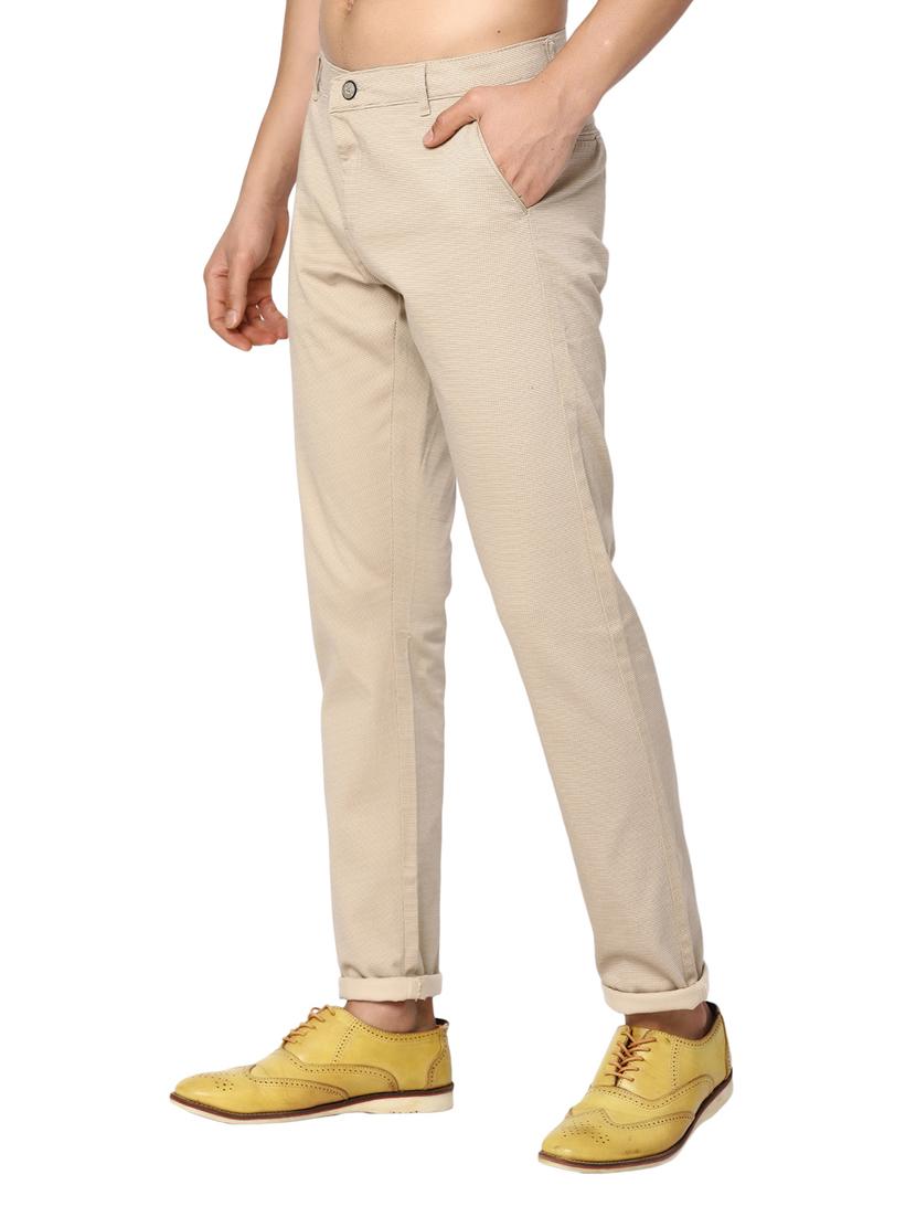 beige cotton chinos casual trouser - 20156035 - Standard Image - 1