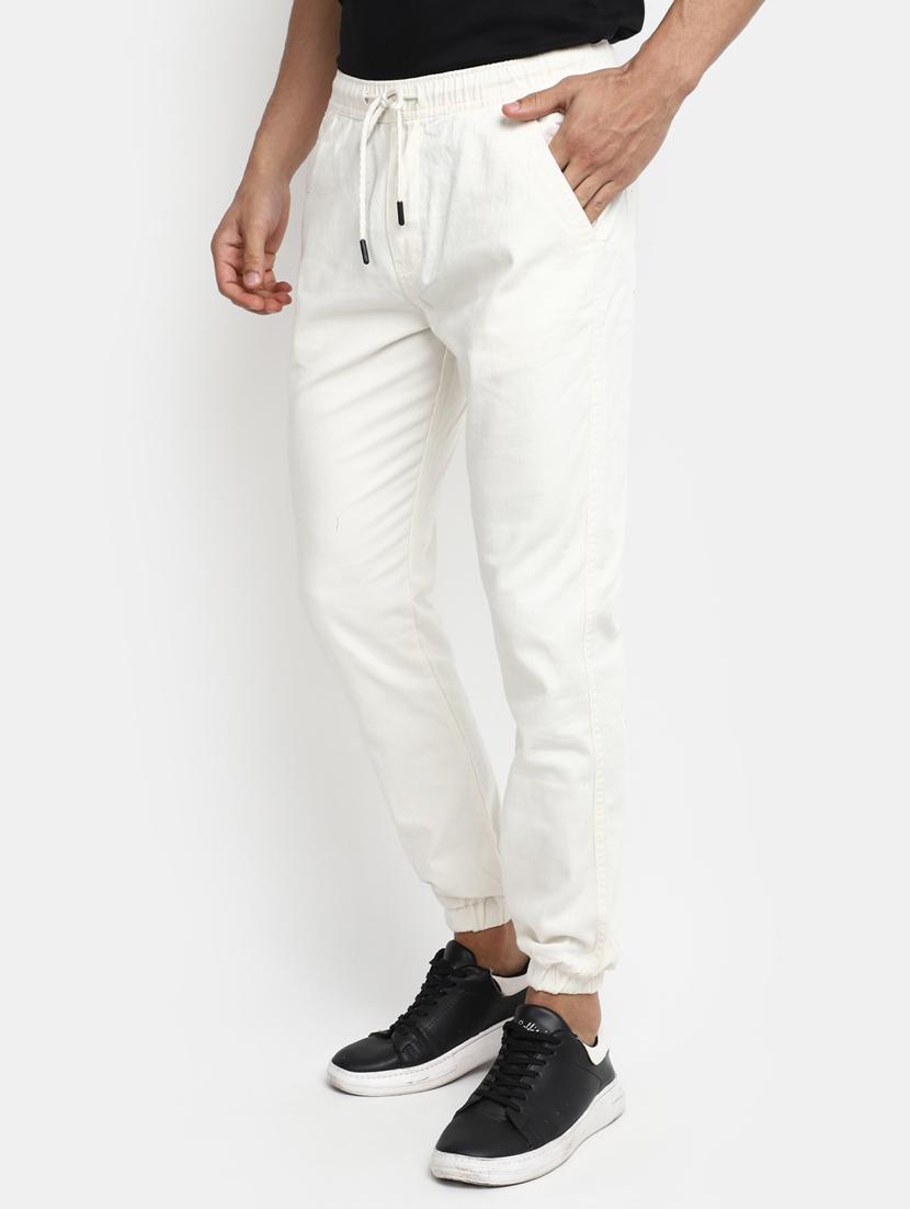 white cotton chinos casual trouser - 20156054 - Standard Image - 1