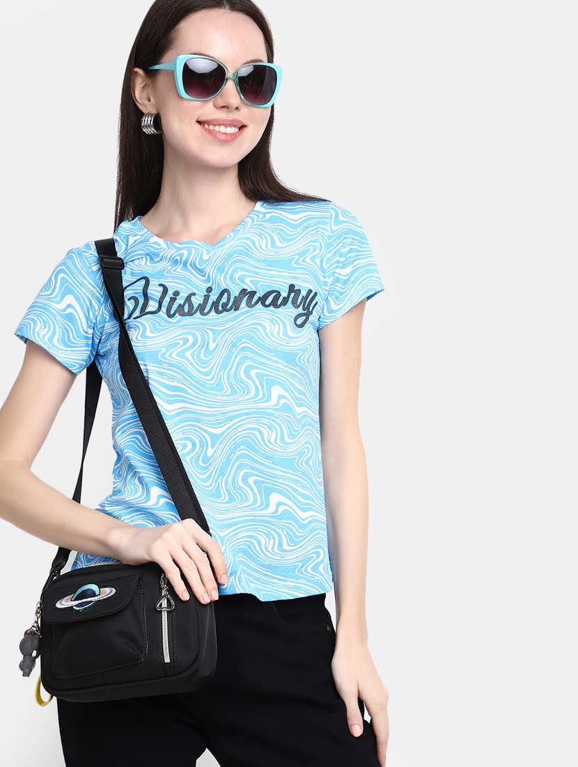 women's all over print round neck t-shirt - 20156127 -  Standard Image - 1