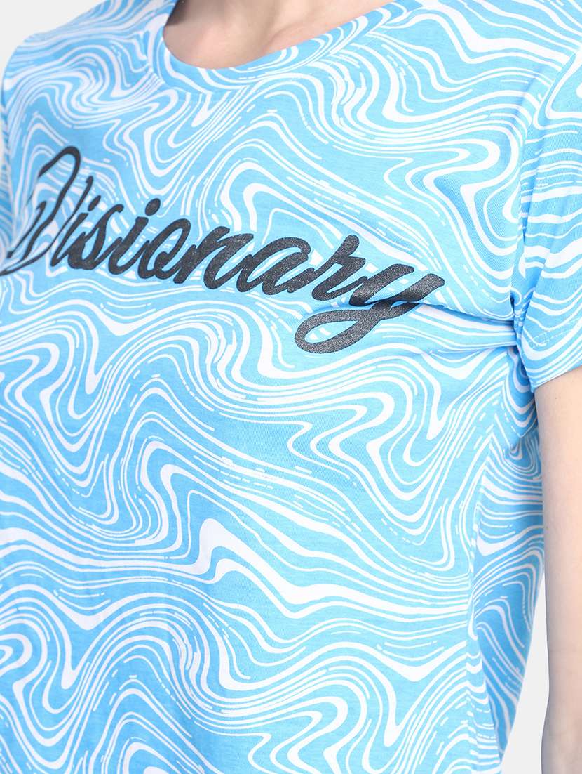 women's all over print round neck t-shirt - 20156127 -  Standard Image - 4