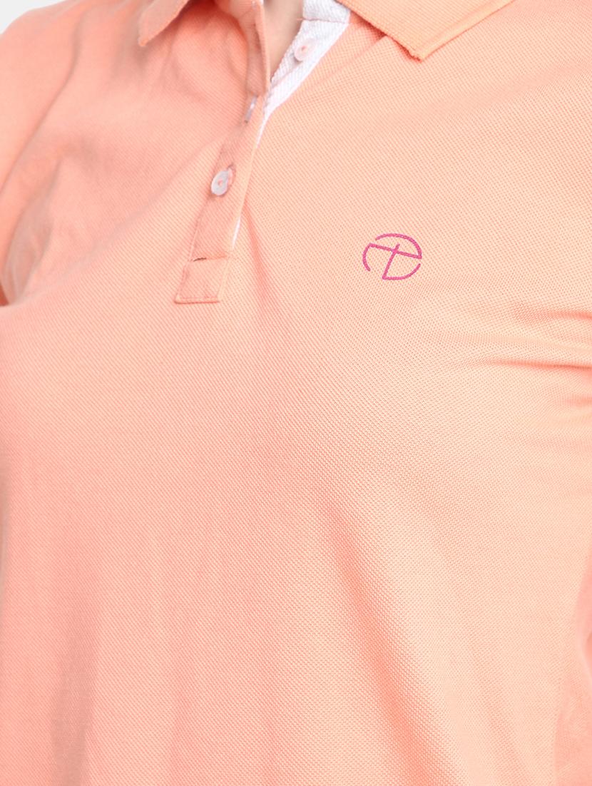 women's plain polo neck t-shirt - 20156135 - Standard Image - 4