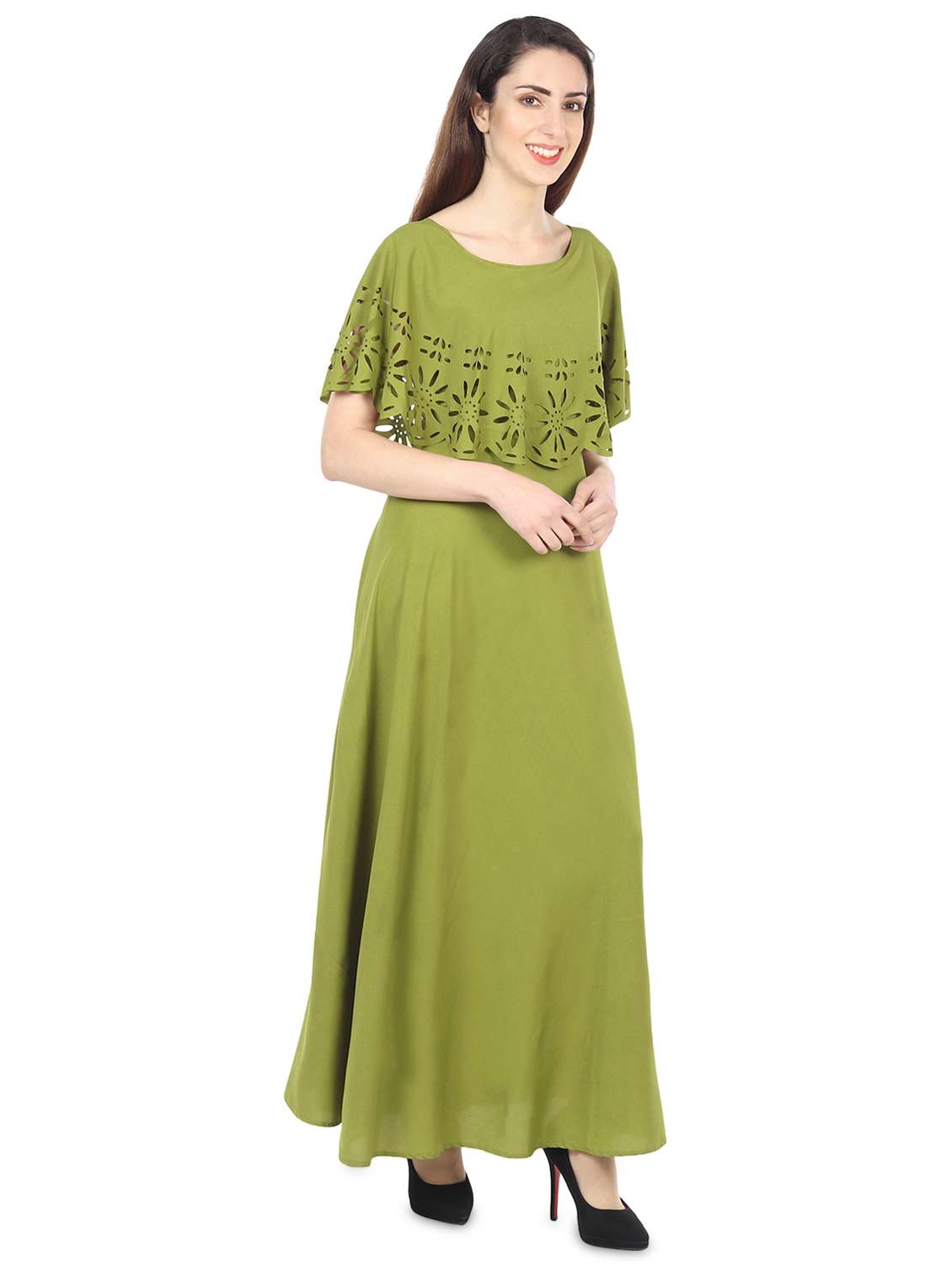 women's fit & flare maxi dress - 20156569 -  Standard Image - 1