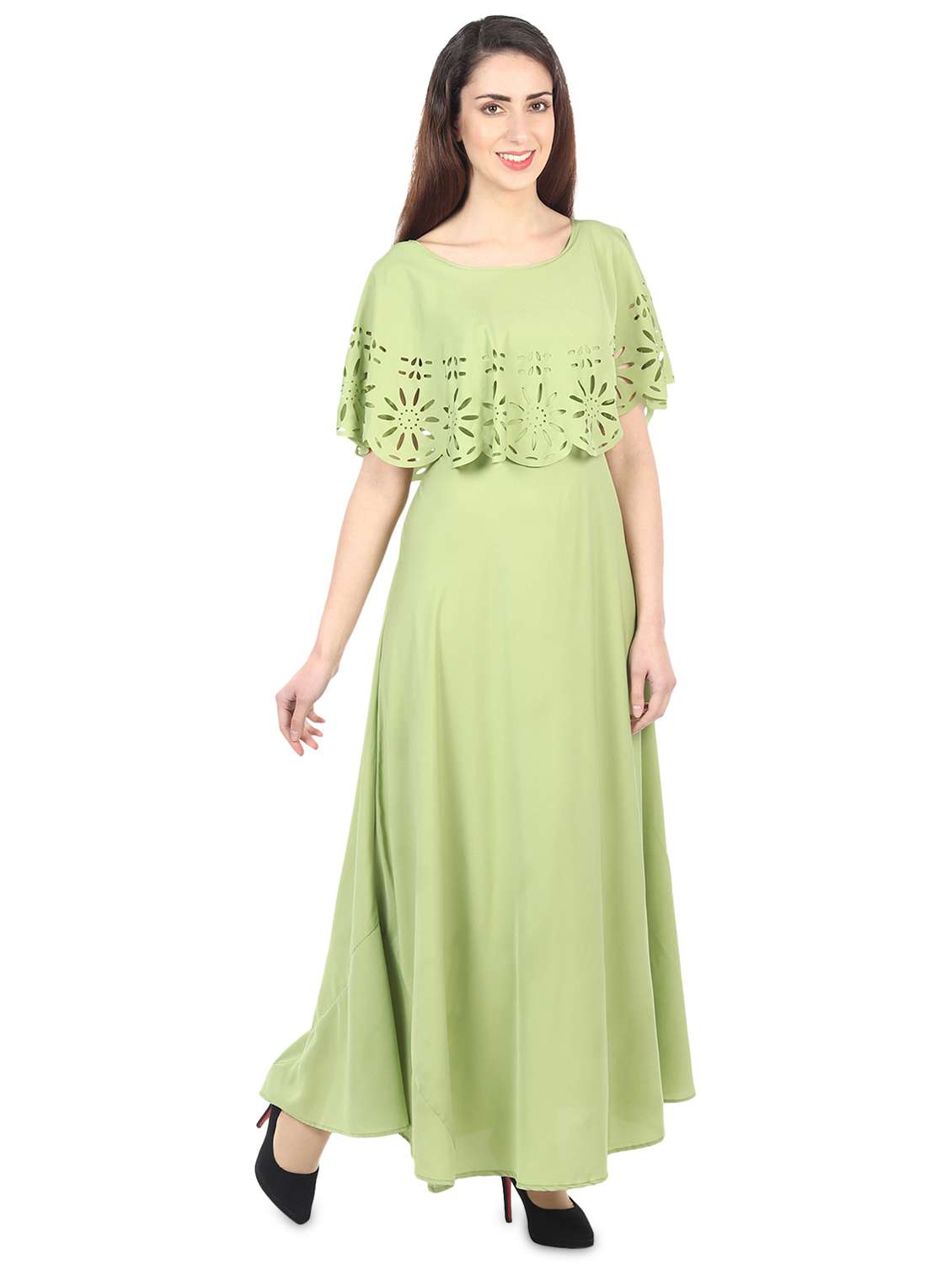 women's fit & flare maxi dress - 20156572 -  Standard Image - 1