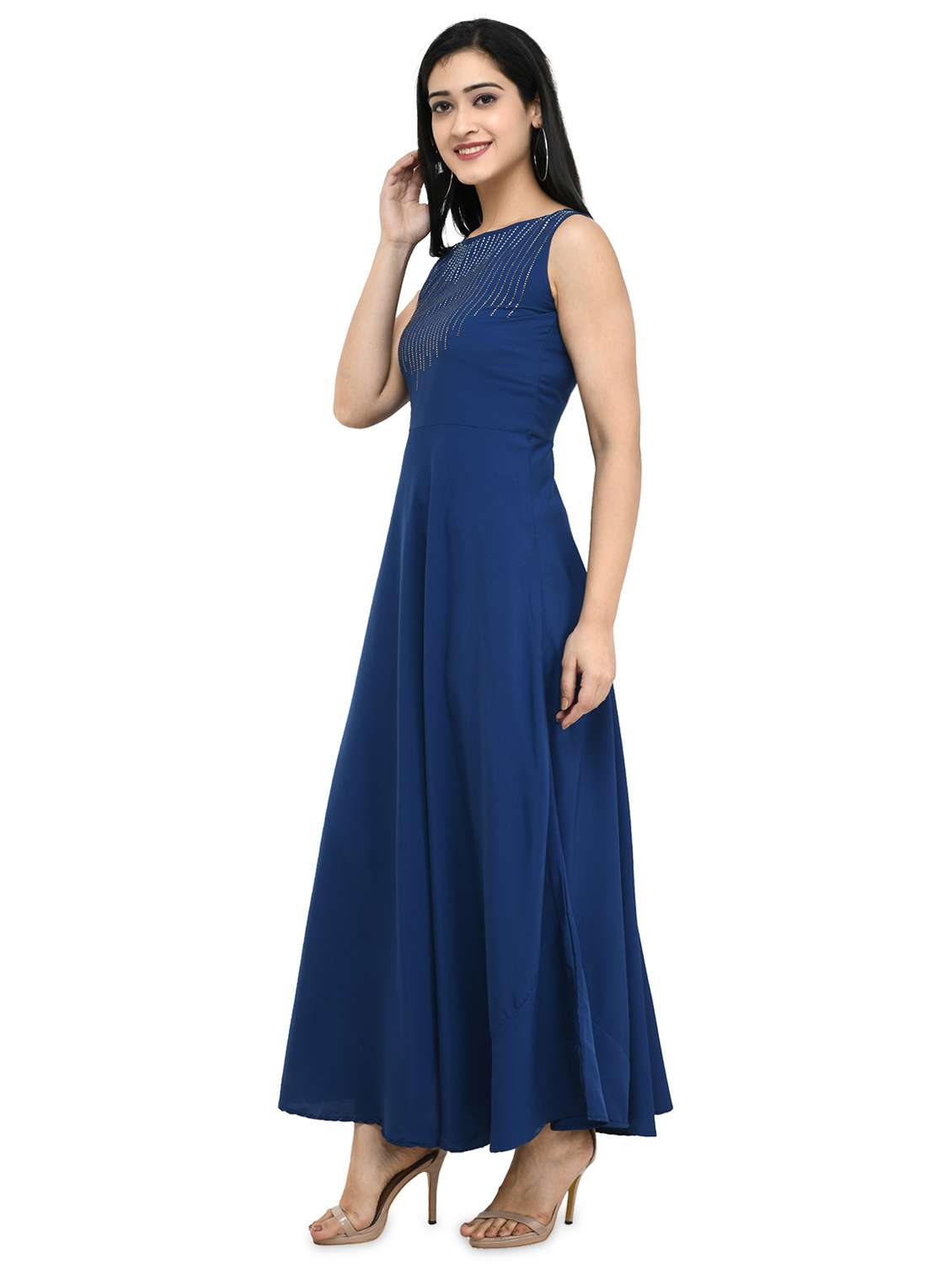 women's fit & flare maxi dress - 20156575 -  Standard Image - 1