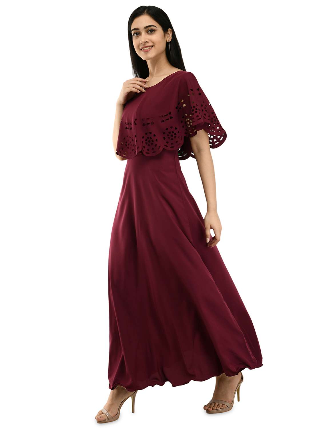 women's fit & flare maxi dress - 20156579 -  Standard Image - 1