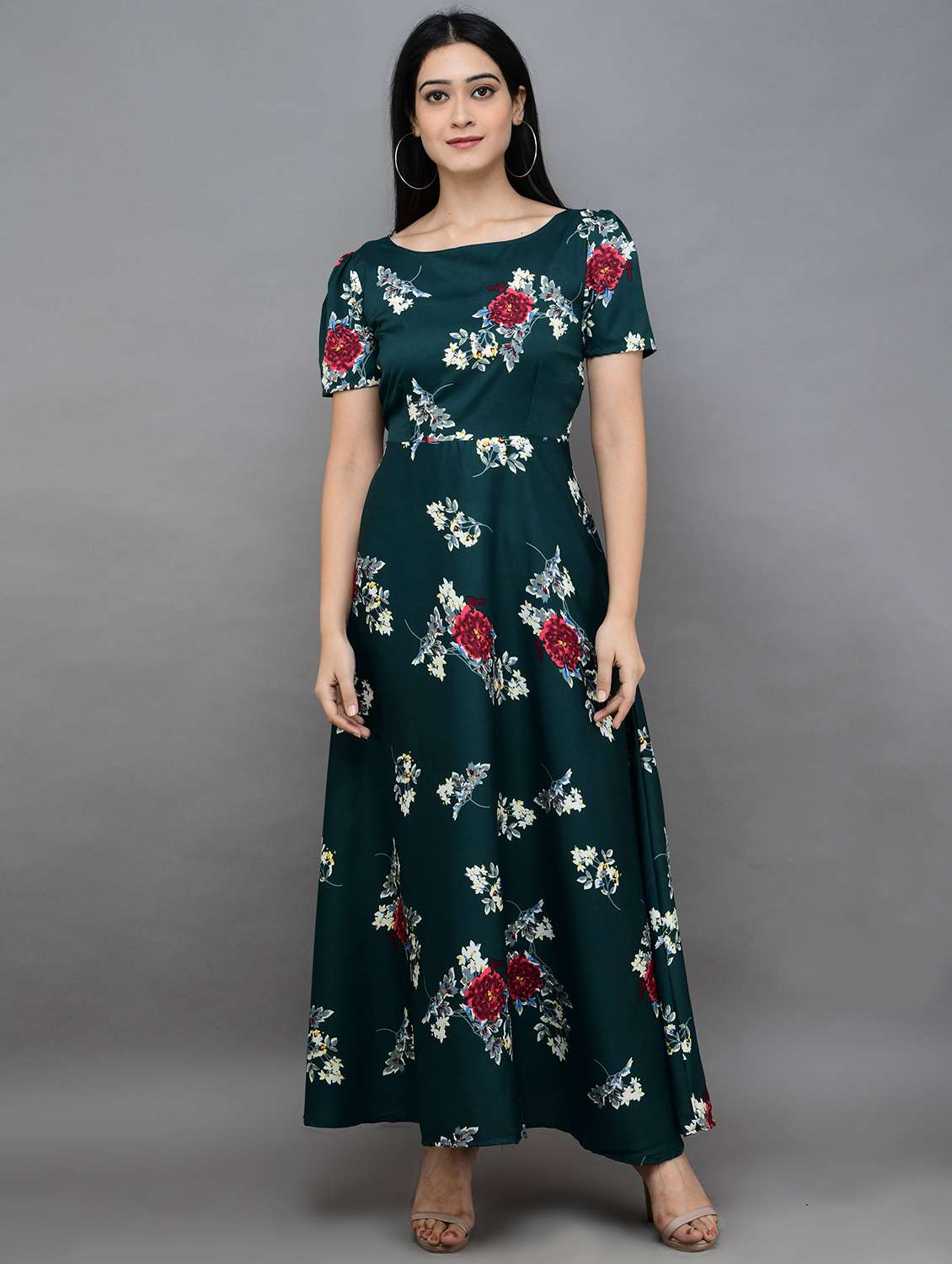 women's fit & flare floral dress