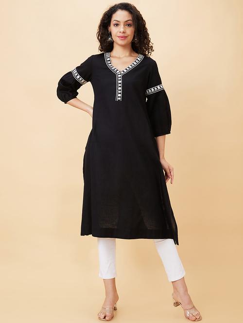 women's straight kurta - 20158110 - Standard Image - 0