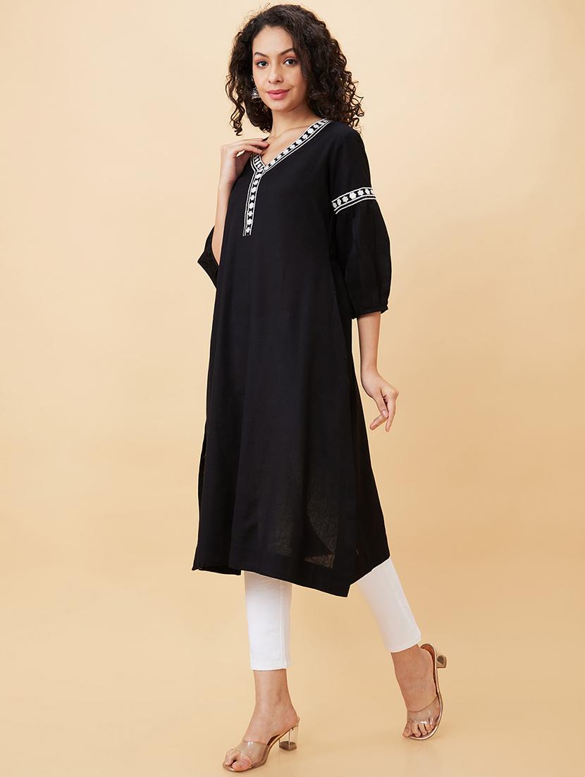 women's straight kurta - 20158110 - Standard Image - 1