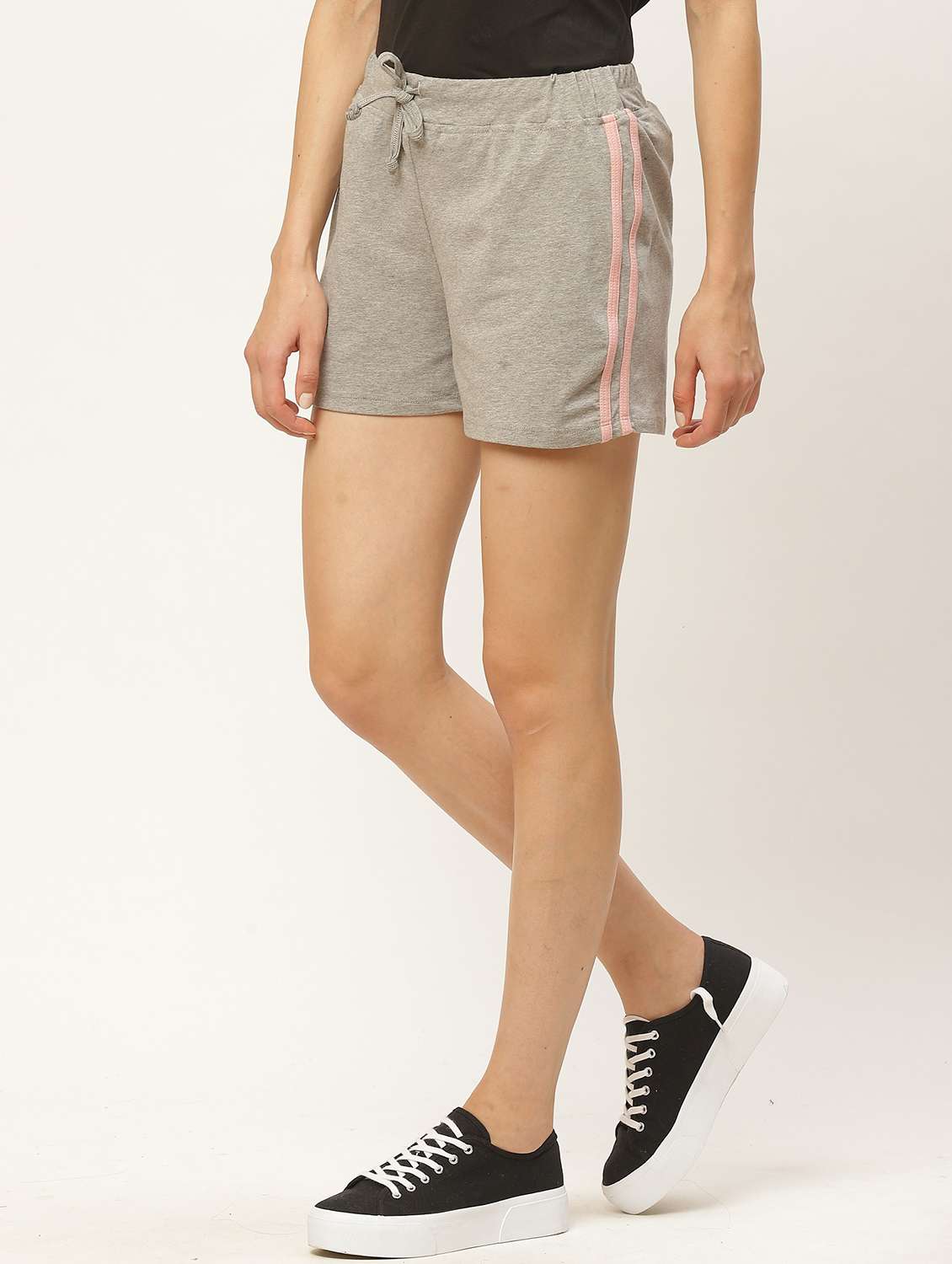 grey jersey hot pants shorts - 20159240 -  Standard Image - 1