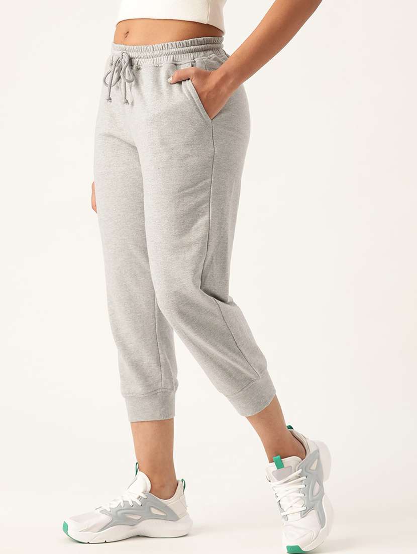 women solid jogger - 20159299 -  Standard Image - 1
