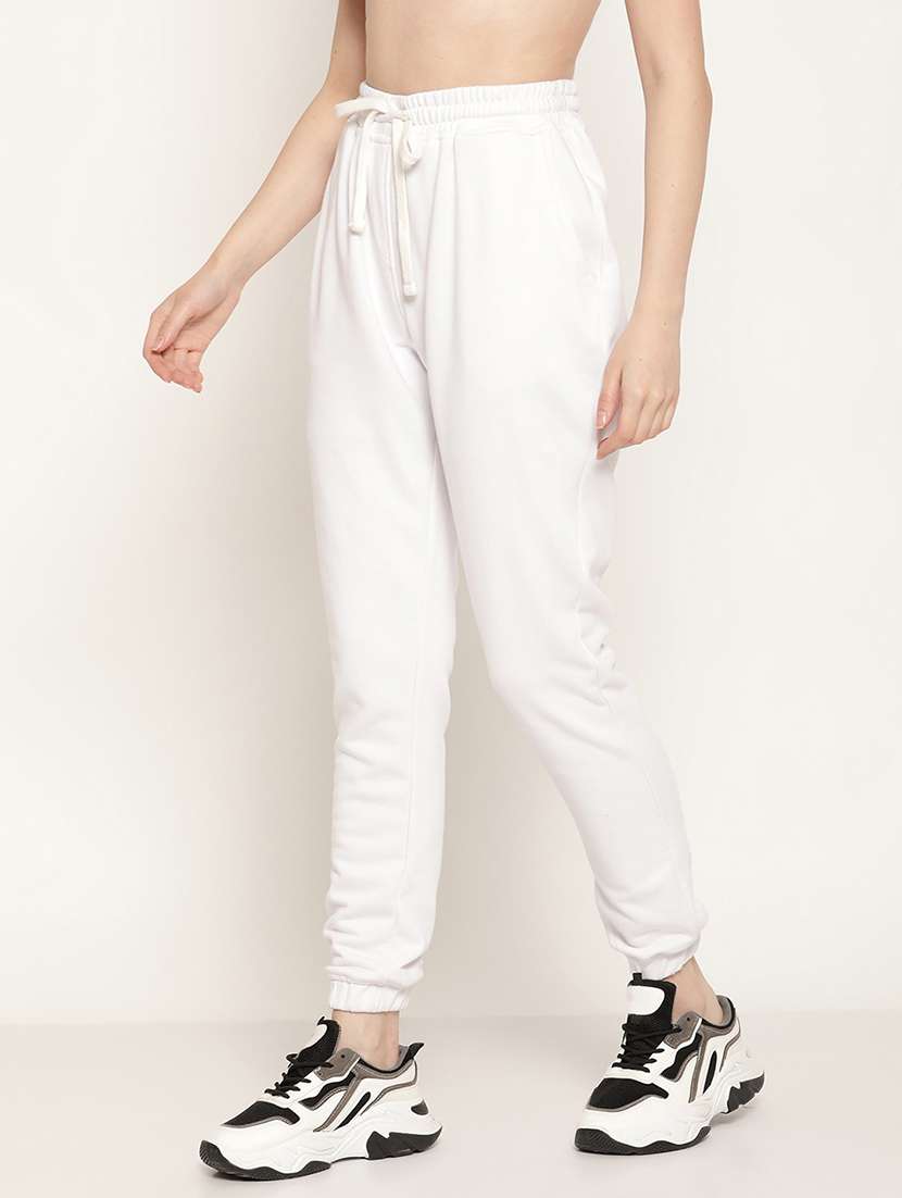 women solid jogger - 20159320 -  Standard Image - 1