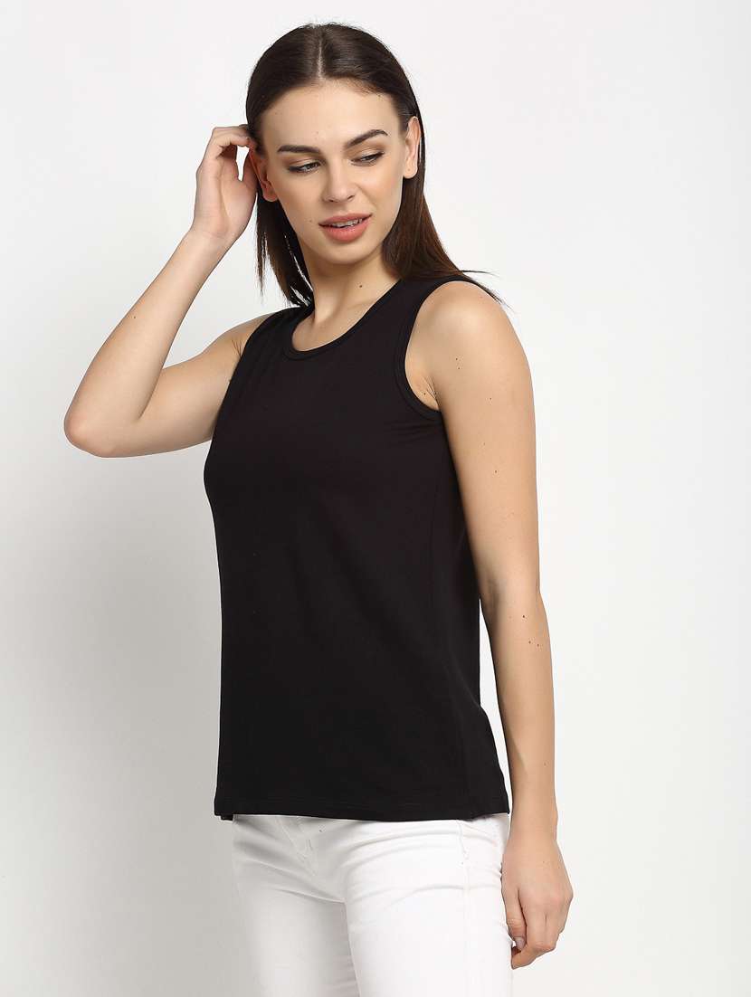 women's plain round neck t-shirt - 20159401 -  Standard Image - 1