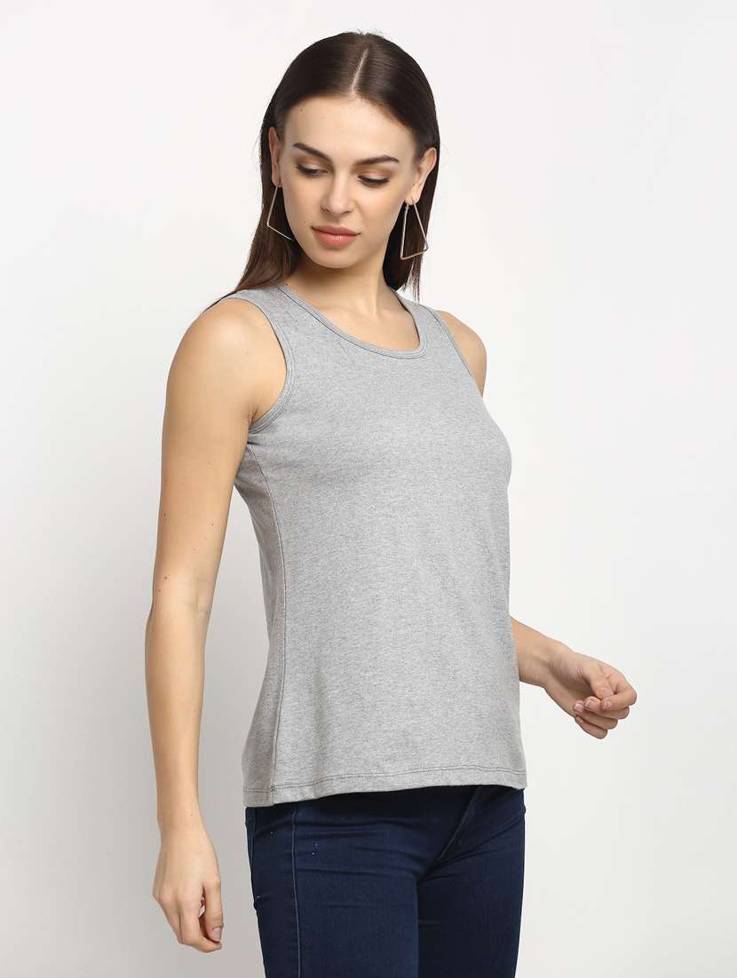 women's plain round neck t-shirt - 20159409 -  Standard Image - 1