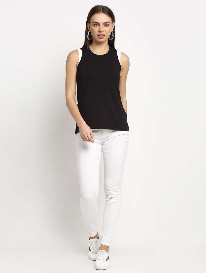 women's plain crew neck t-shirt - 20159414 -  Standard Image - 4