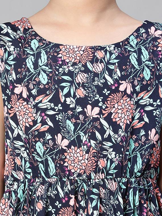 girls round neck sleeveless frock - 20159980 - Standard Image - 4