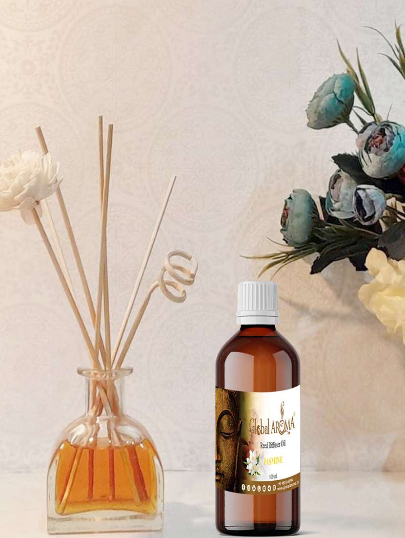 global aroma reed diffuser set with jasmine home fragrances, easy to use -100 ml - 20160030 -  Standard Image - 1