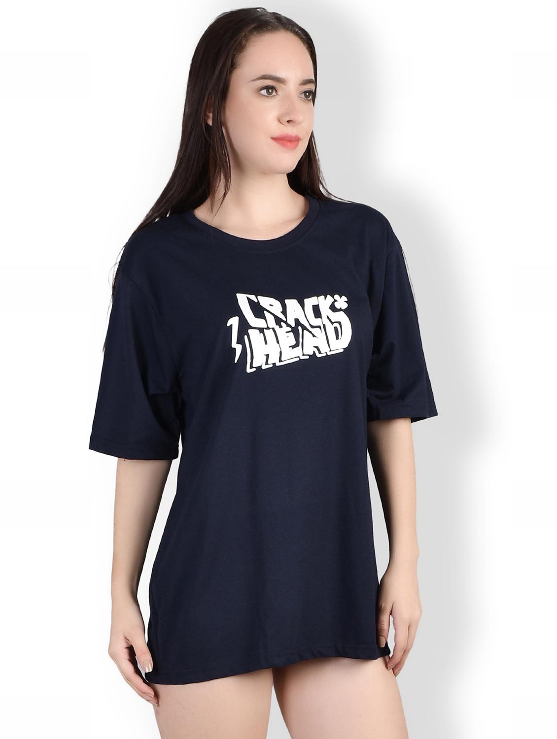 women's chest print crew neck t-shirt - 20160095 - Standard Image - 1