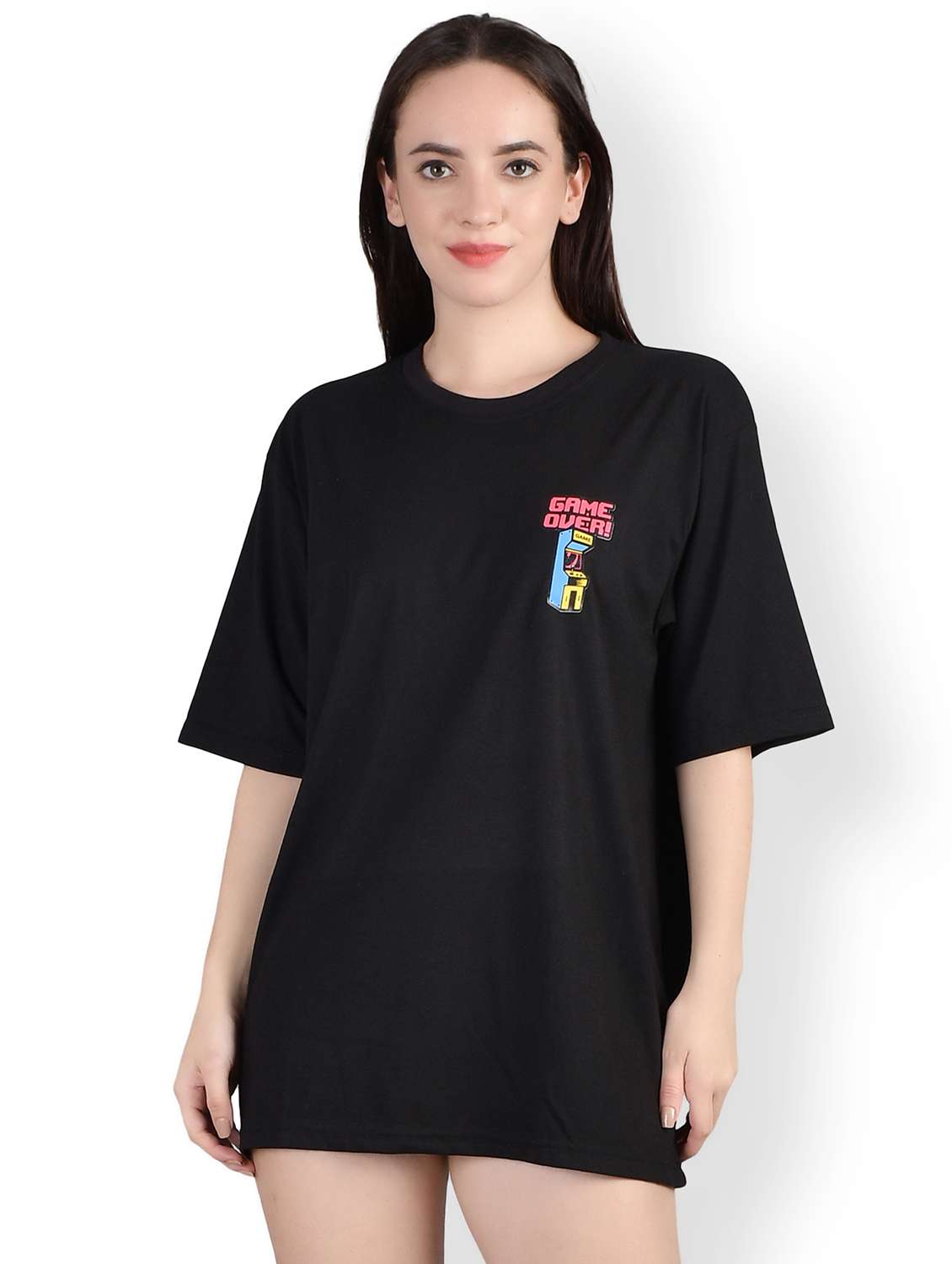 women's placement print crew neck t-shirt