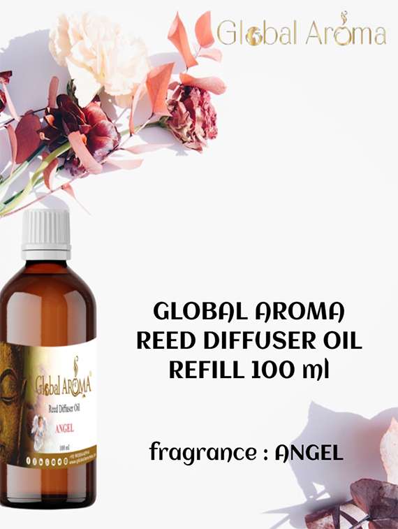 global aroma reed diffuser refill oil of angel fragrance for home room office & washrooms- 100ml - 20160103 -  Standard Image - 1