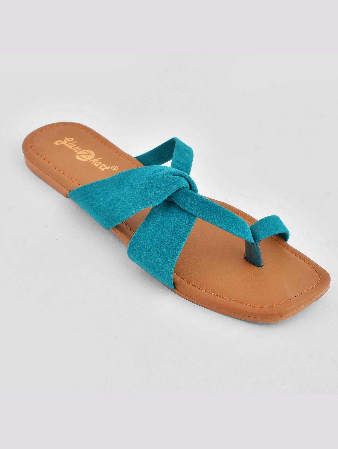 women solid slip on sandal - 20160139 -  Standard Image - 1