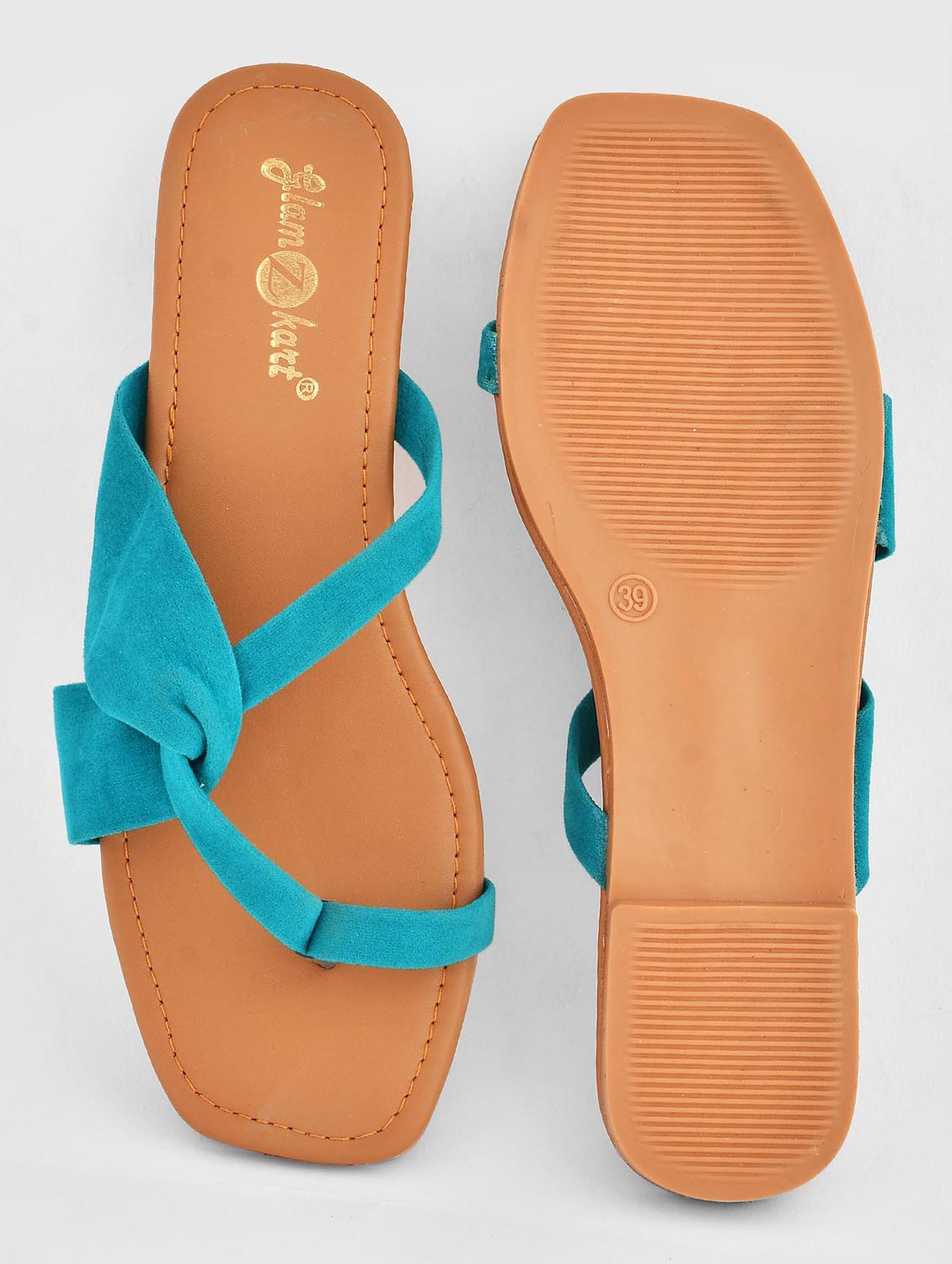 women solid slip on sandal - 20160139 - Standard Image - 4