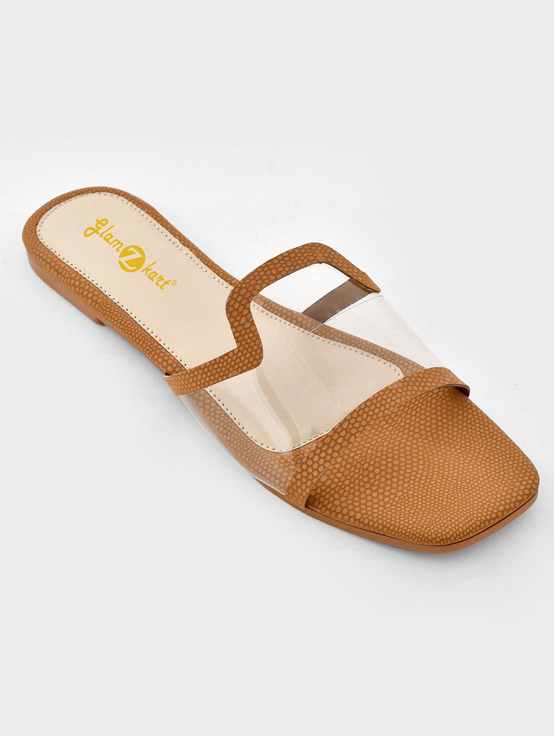 women solid slip on sandal - 20160146 -  Standard Image - 1
