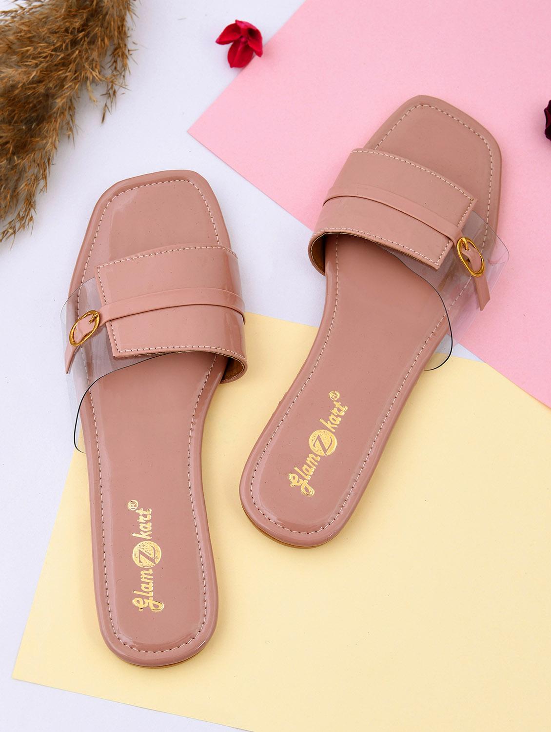 women solid slip on sandal - 20160153 -  Zoom Image - 0