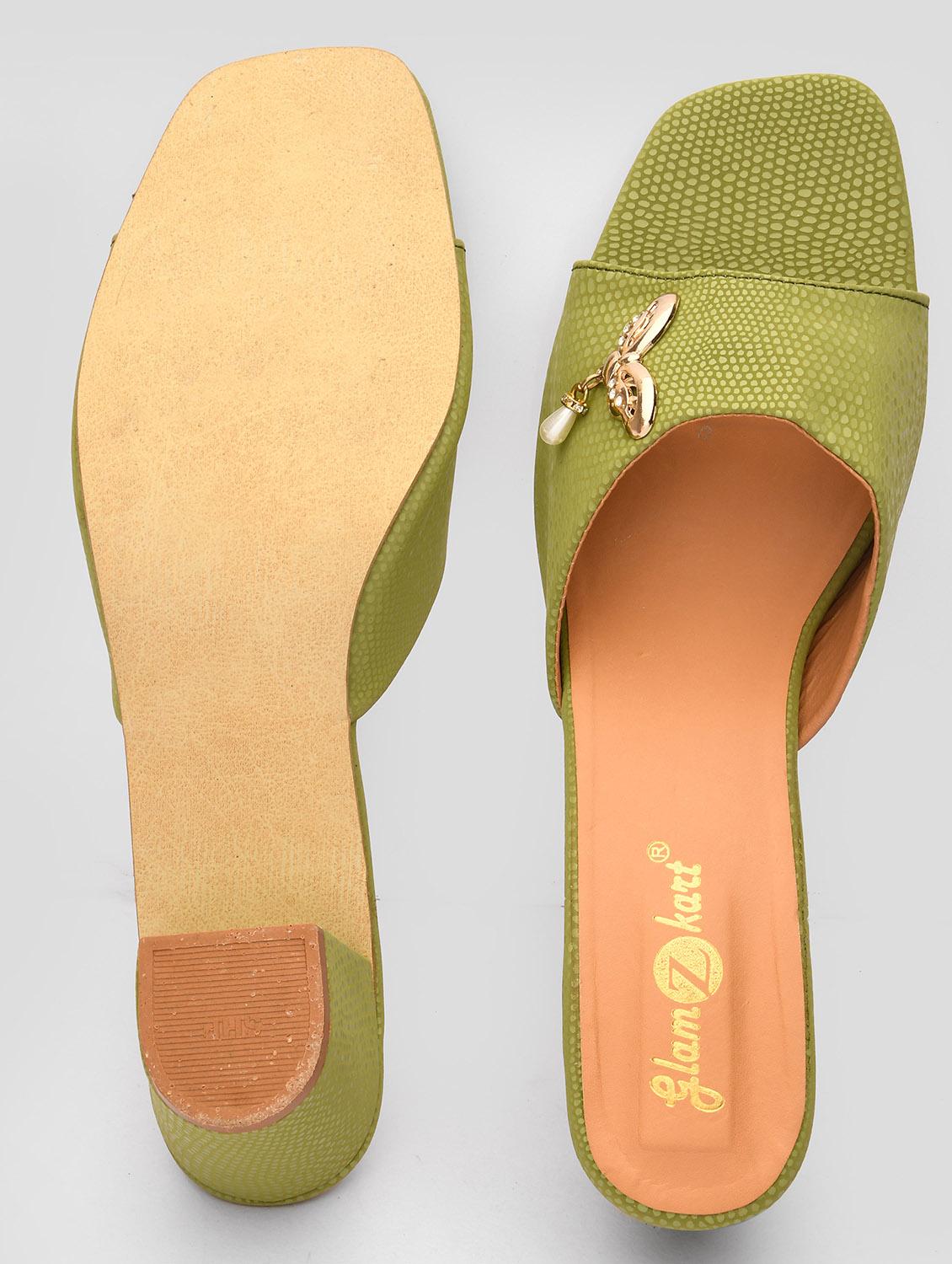 women slip on block heel sandal - 20160251 - Standard Image - 4