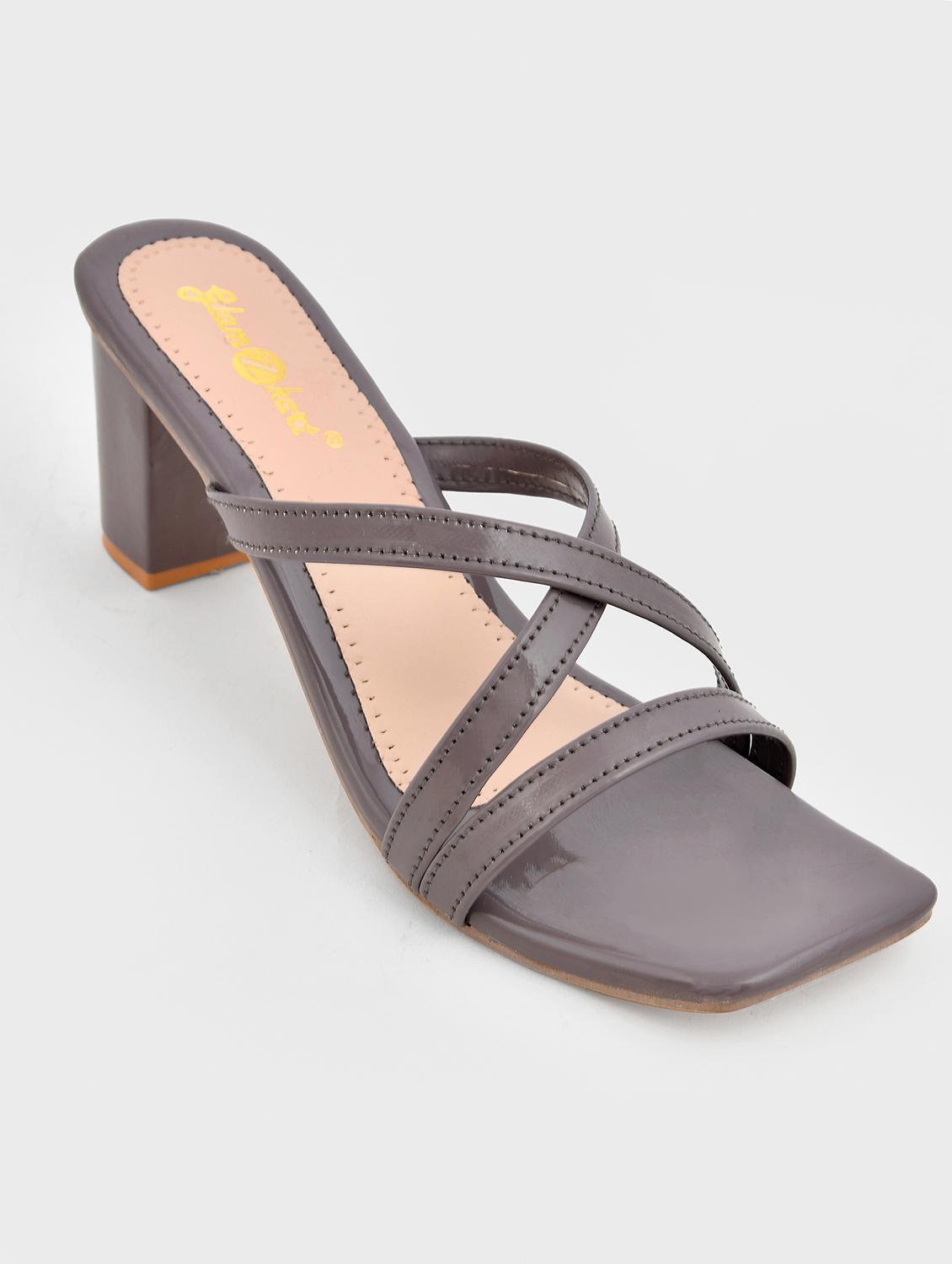 women slip on block heel sandal - 20160254 -  Standard Image - 1