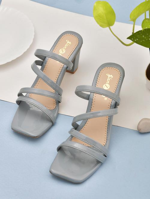women slip on block heel sandal - 20160256 - Standard Image - 0