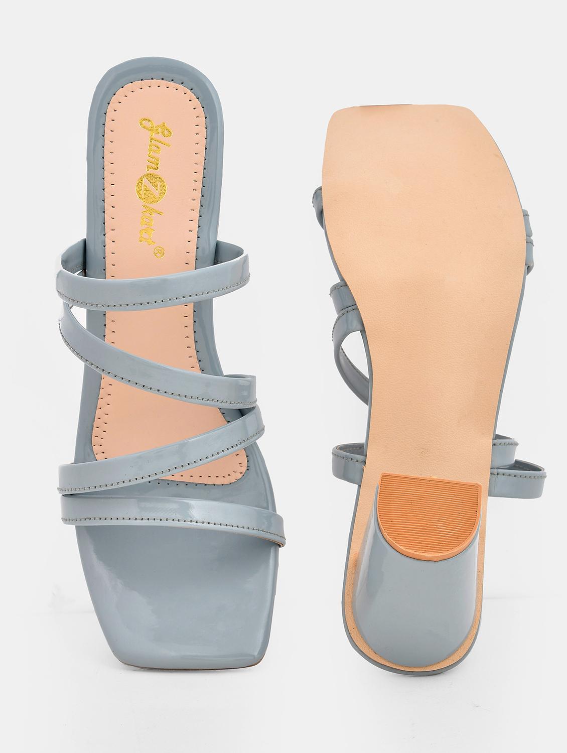 women slip on block heel sandal - 20160256 - Standard Image - 4