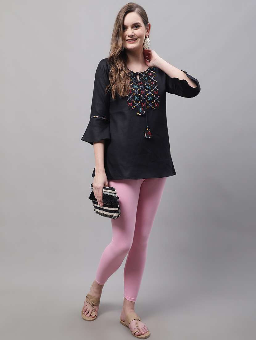 pack of 2 solid leggings - 20160384 -  Standard Image - 4