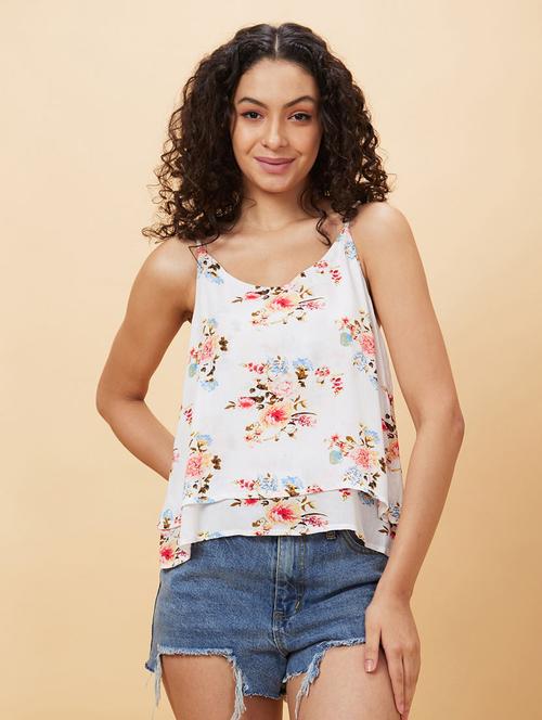 women's layered shoulder strap top - 20161043 - Standard Image - 0