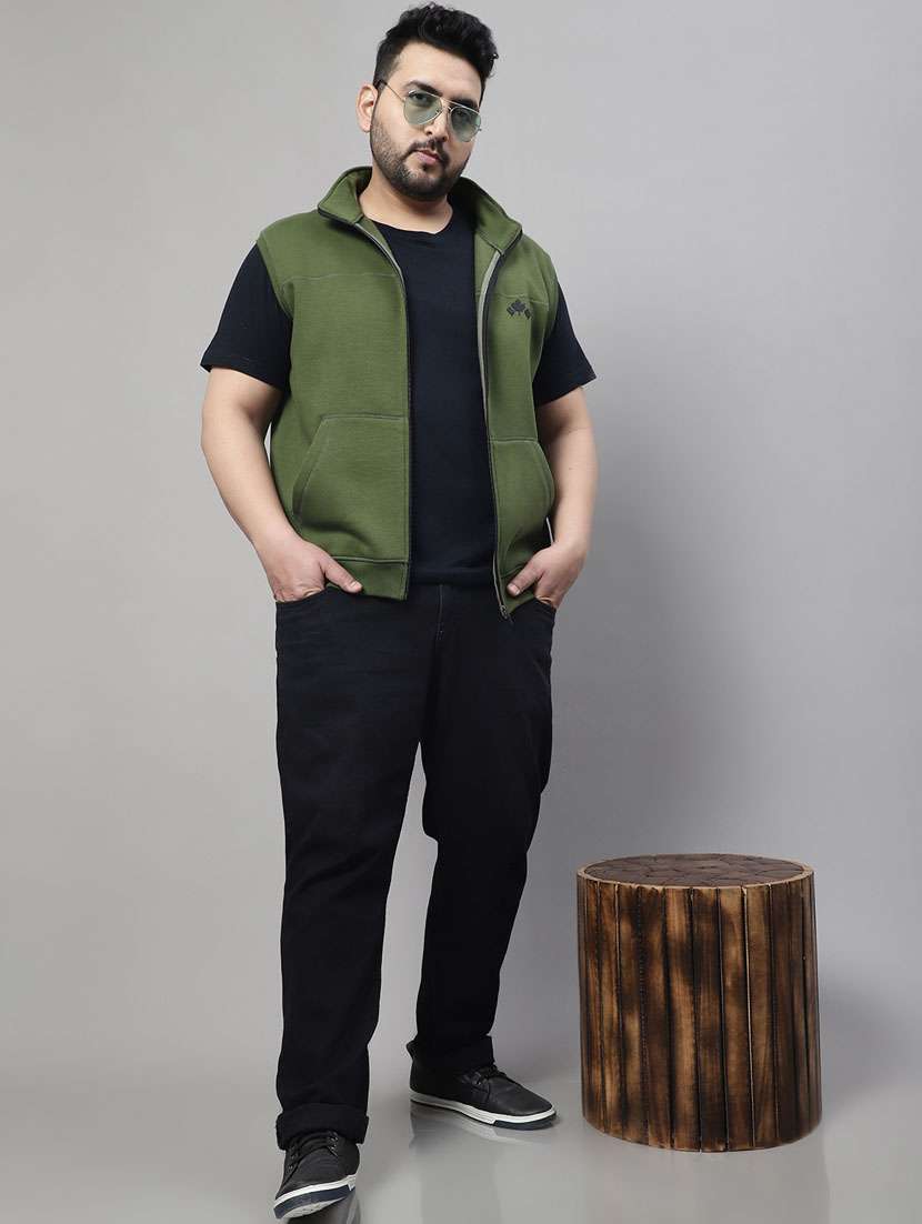 green cotton casual jacket - 20161377 -  Standard Image - 4