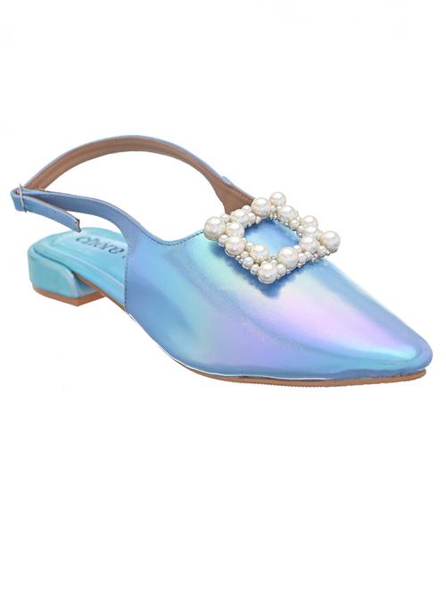 women blue embellished sandal - 20162266 - Standard Image - 0