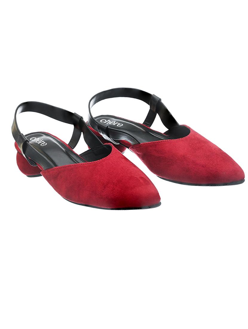 women red back strap sandal - 20162270 - Standard Image - 1