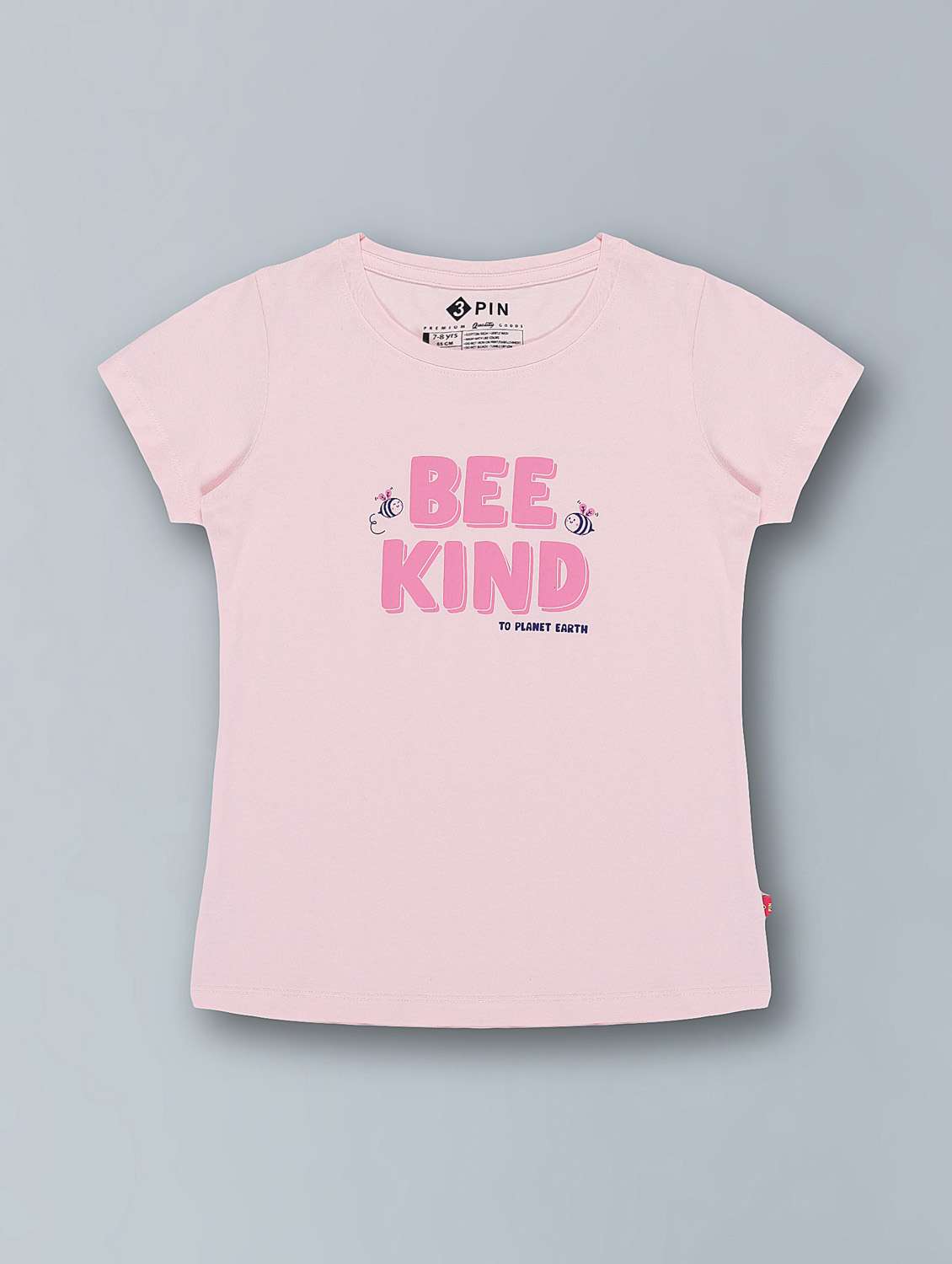 girls crew neck printed regular tee - 20162272 -  Standard Image - 1