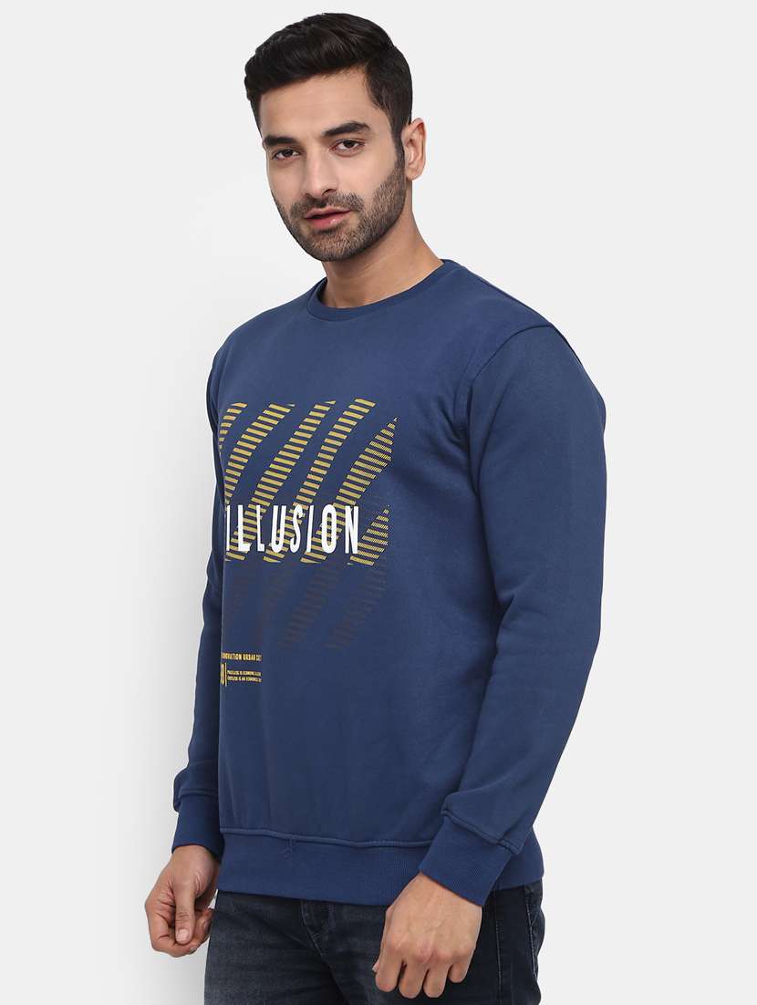 mens chest print sweatshirt - 20163860 -  Standard Image - 1