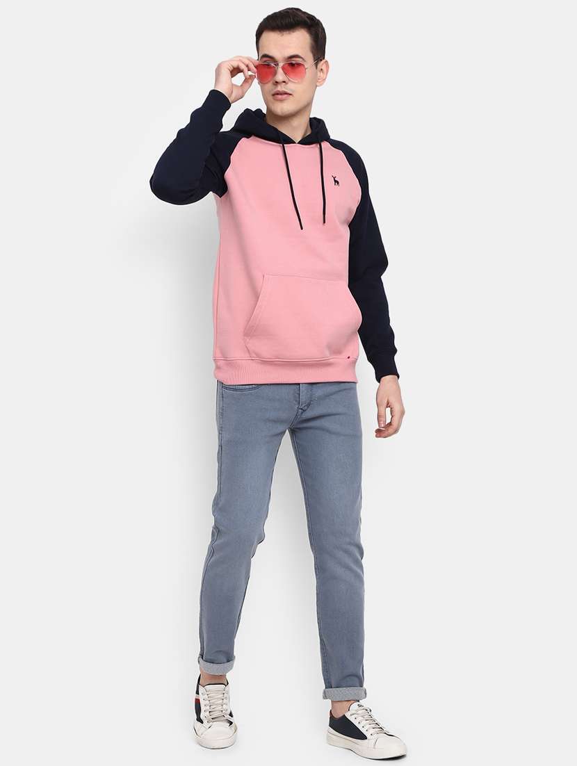 mens color block sweatshirt - 20163862 -  Standard Image - 4