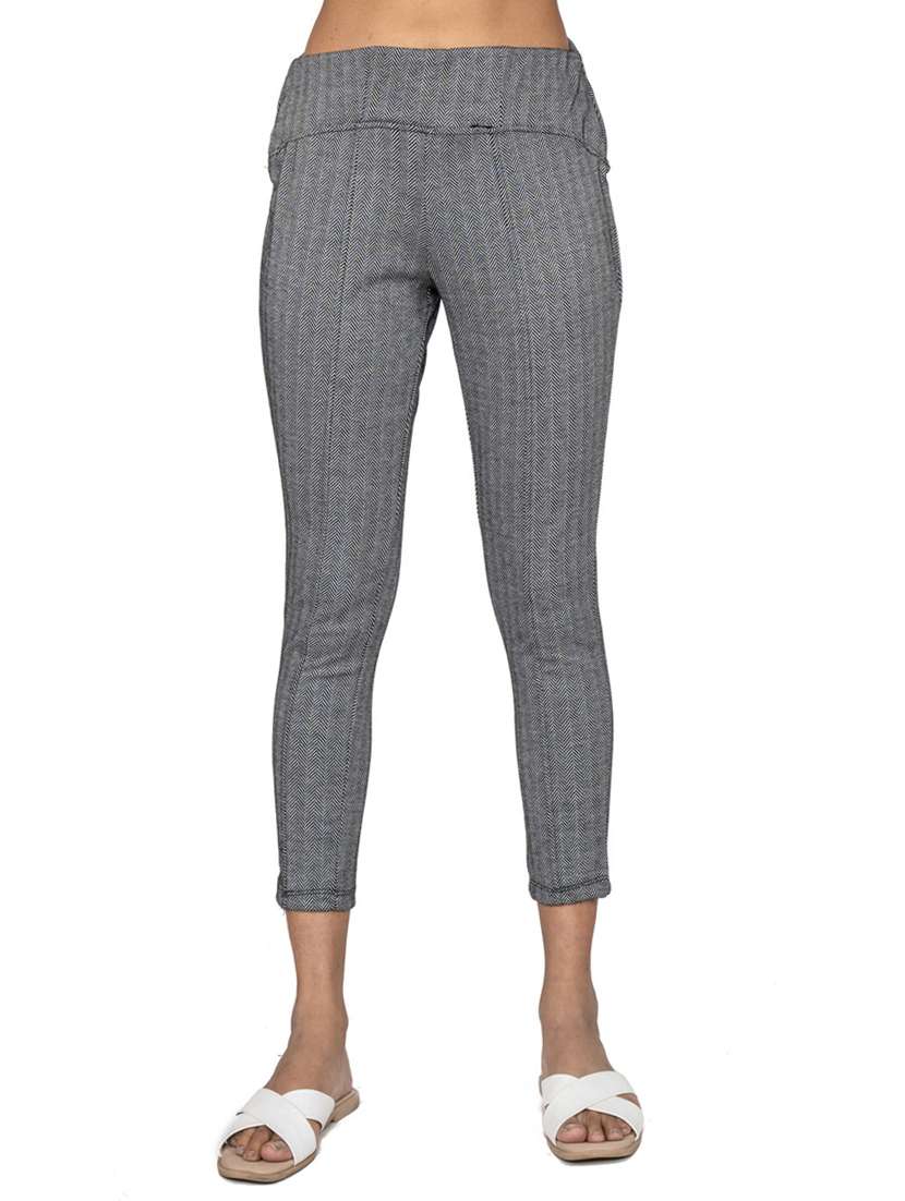 grey crepe trousers