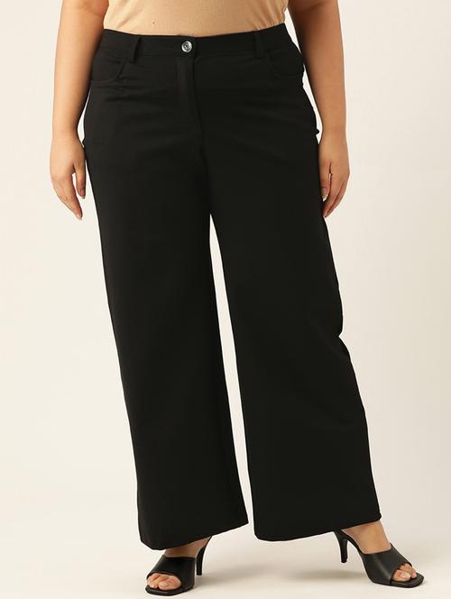 black solids full length plus trouser - 20164070 - Standard Image - 0