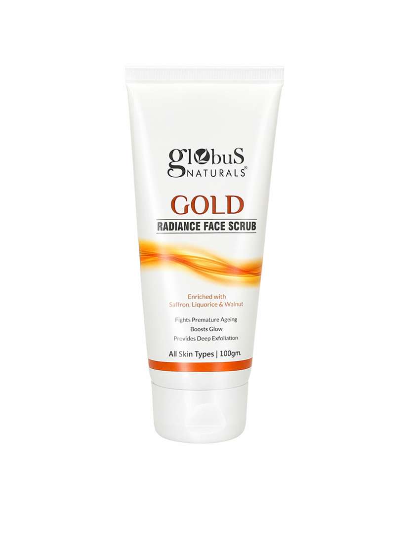 globus naturals gold radiance face scrub 100 gms