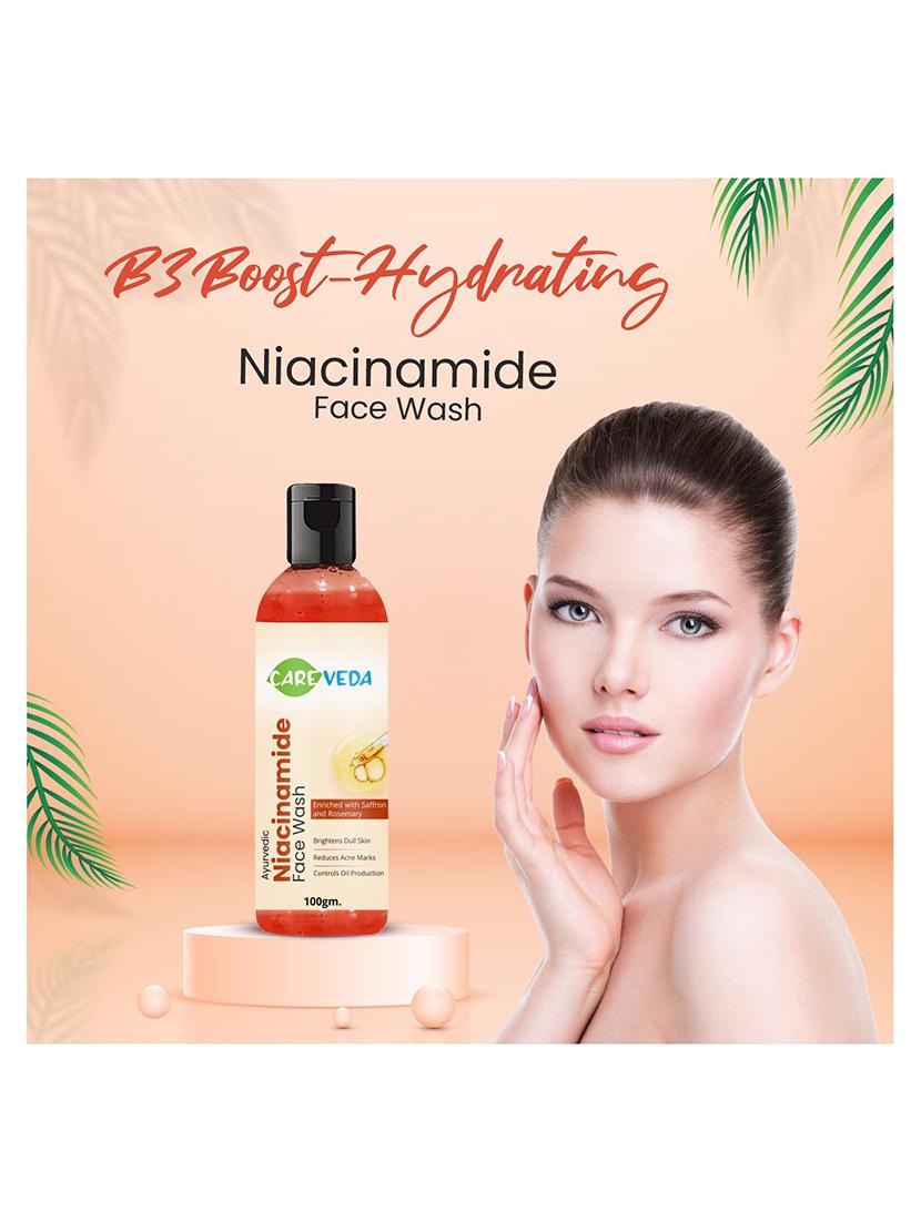 careveda b3boost - hydrating niacinamide face wash for improving skin texture, suitable for all skin types, 100 gm - 20164099 -  Standard Image - 1