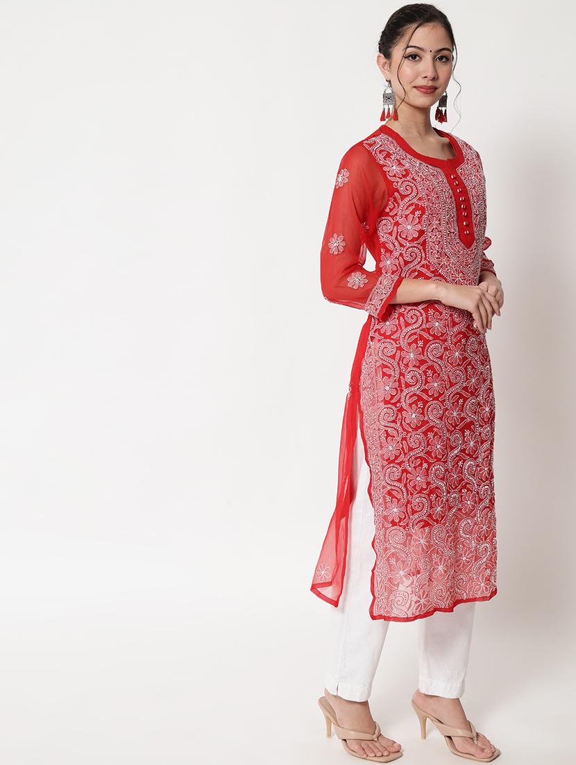 women's straight kurta - 20165205 - Standard Image - 1